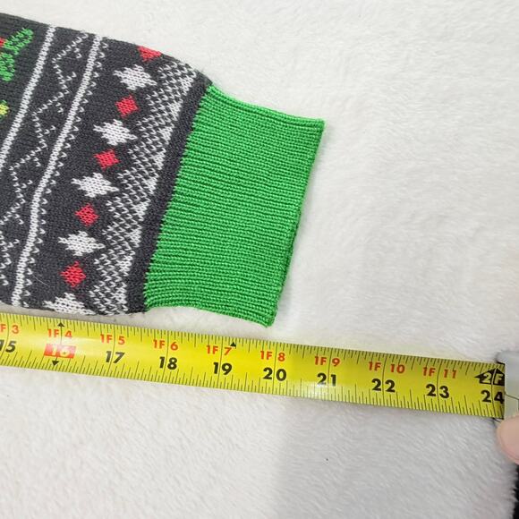 H&M Star Wars Grogu Yoda Joy To the Galaxy Holiday Sweater Size M Christmas - Picture 8 of 8